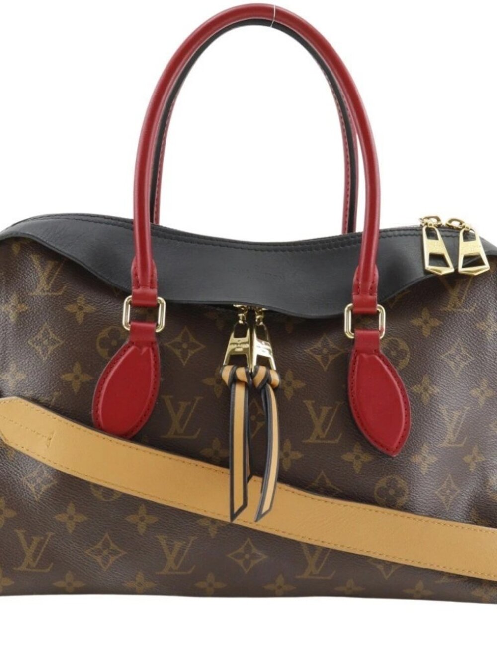 LOUIS VUITTON Tuileries Tote Handbag M41456 2WAYShoulder Brown Monogram ca...